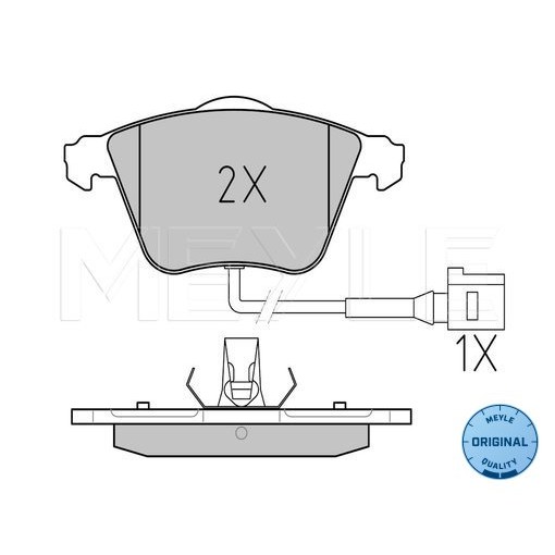 Слика на плочки MEYLE ORIGINAL Quality 025 238 0120/W за VW Passat CC 1.4 TSI MultiFuel - 160 коњи Бензин/Етанол