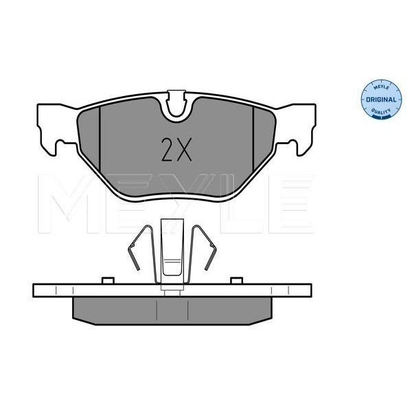 Слика на плочки MEYLE ORIGINAL Quality 025 239 2617 за BMW 1 Cabrio E88 120 i - 170 коњи бензин