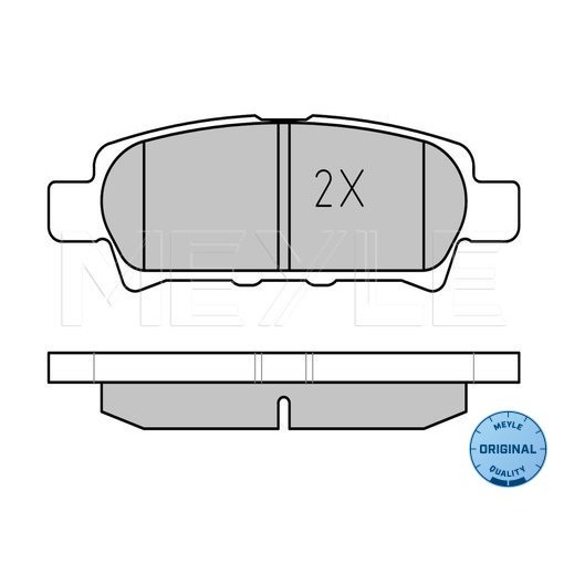 Слика на плочки MEYLE ORIGINAL Quality 025 240 1416/W за Mitsubishi Lancer Ex Saloon (CY-ZA) 2.0 - 147 коњи бензин