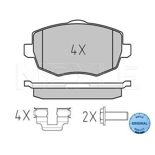 Слика на плочки MEYLE ORIGINAL Quality 025 240 7316 за Lancia Ypsilon (843) 1.2 - 60 коњи бензин