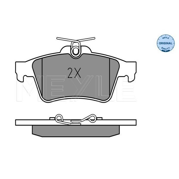 Слика на плочки MEYLE ORIGINAL Quality 025 241 3716 за Renault Laguna 3 (BT0-1) 1.5 dCi (BT00, BT0A, BT0T, BT1J) - 110 коњи дизел