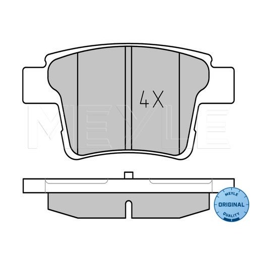 Слика на плочки MEYLE ORIGINAL Quality 025 242 6017 за Ford Mondeo 3 (B5Y) ST220 - 226 коњи бензин