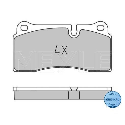 Слика на плочки MEYLE ORIGINAL Quality 025 242 6118 за Audi Q7 (4L) 3.0 TDI - 211 коњи дизел