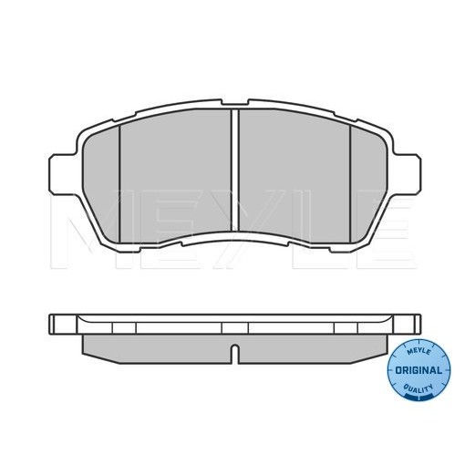 Слика на плочки MEYLE ORIGINAL Quality 025 242 8316/W за Ford Fiesta 6 1.4 TDCi - 70 коњи дизел