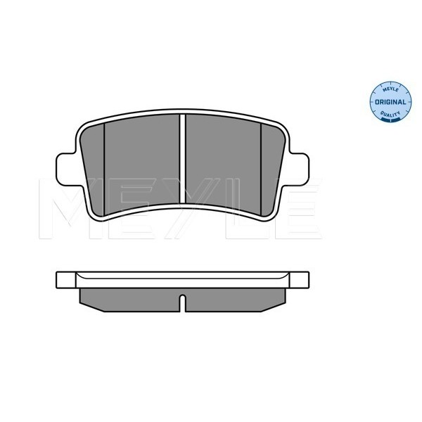 Слика на плочки MEYLE ORIGINAL Quality 025 244 2116/W за Opel Insignia Sports Tourer 1.6 - 116 коњи бензин