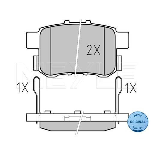 Слика на Плочки MEYLE ORIGINAL Quality 025 244 3514/W