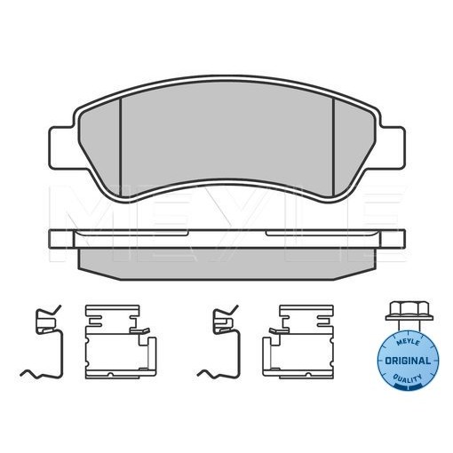 Слика на плочки MEYLE ORIGINAL Quality 025 244 6519 за Citroen Relay VAN 2.2 HDi 110 - 110 коњи дизел