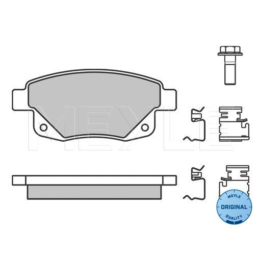 Слика на плочки MEYLE ORIGINAL Quality 025 244 8617/W за Ford Transit BOX 2.2 TDCi [RWD] - 136 коњи дизел