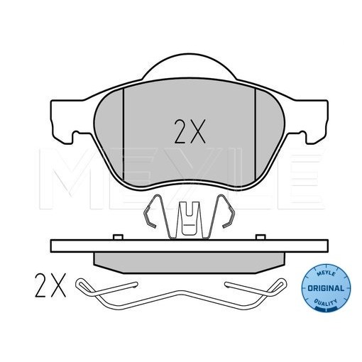 Слика на плочки MEYLE ORIGINAL Quality 025 245 3518 за Renault Megane 2 Grandtour 1.5 dCi (KM13) - 103 коњи дизел