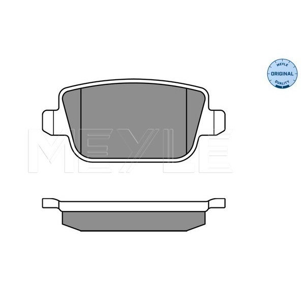 Слика на плочки MEYLE ORIGINAL Quality 025 245 3715 за Ford Mondeo 4 2.0 Flexifuel - 145 коњи Бензин/Етанол