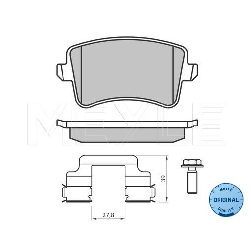 Слика на плочки MEYLE ORIGINAL Quality 025 246 0617/K2 за Audi A4 Avant (8K5, B8) 1.8 TFSI - 170 коњи бензин