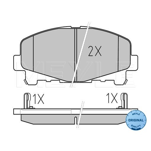 Слика на Плочки MEYLE ORIGINAL Quality 025 247 6616