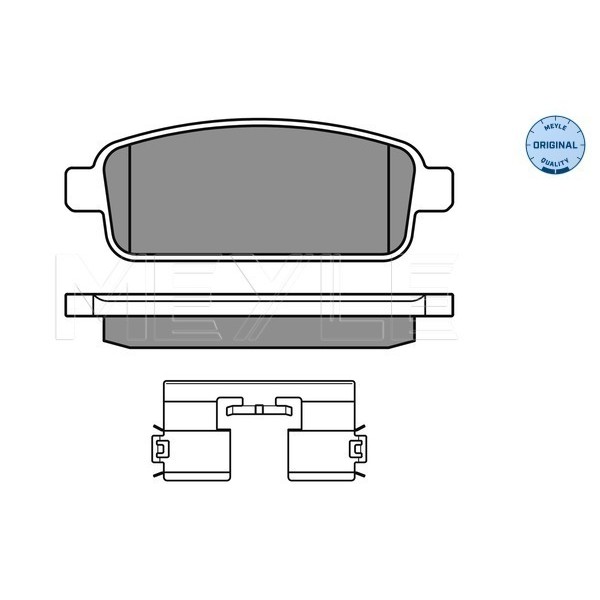 Слика на плочки MEYLE ORIGINAL Quality 025 250 9616/W за Opel Astra GTC 1.6 - 180 коњи бензин