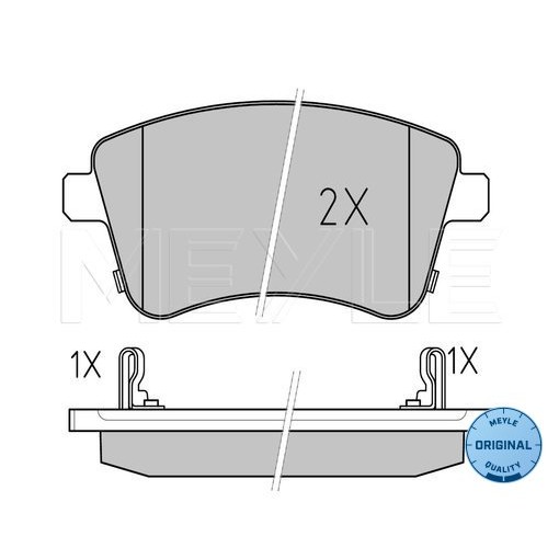 Слика на плочки MEYLE ORIGINAL Quality 025 251 8419/W за Kia Venga (YN) 1.6 CRDi 115 - 116 коњи дизел