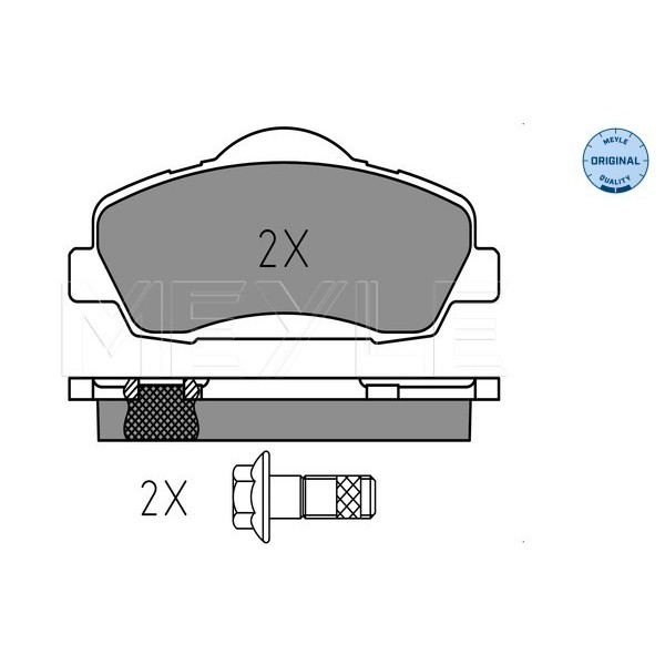 Слика на плочки MEYLE ORIGINAL Quality 025 252 5118 за Peugeot 308 SW (T9) 1.5 BlueHDi 130 - 131 коњи дизел