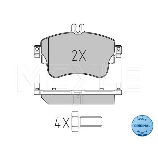 Слика на Плочки MEYLE ORIGINAL Quality 025 253 2619