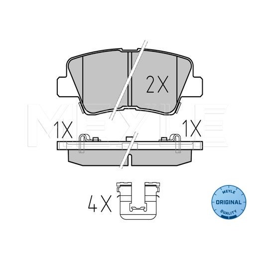 Слика на Плочки MEYLE ORIGINAL Quality 025 253 3715/W