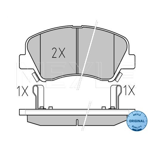 Слика на Плочки MEYLE ORIGINAL Quality 025 253 4818