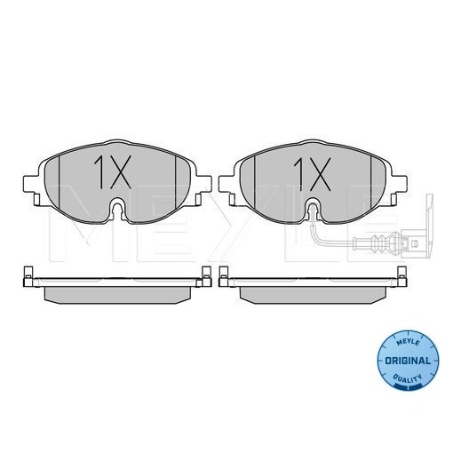 Слика на плочки MEYLE ORIGINAL Quality 025 256 8320 за VW Golf 7 Estate (BA5) 1.4 TSI - 140 коњи бензин