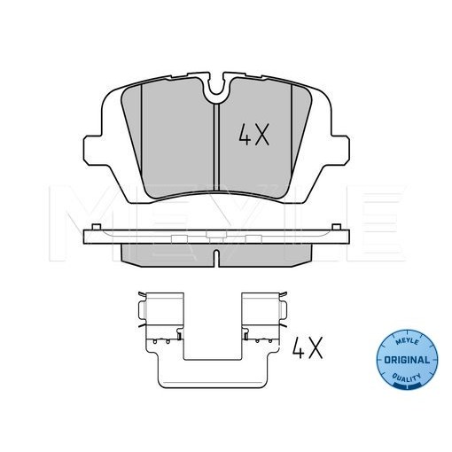 Слика на плочки MEYLE ORIGINAL Quality 025 257 2016 за Range Rover 4 (LG) 5.0 4x4 - 550 коњи бензин