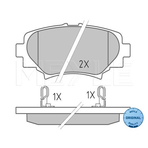 Слика на Плочки MEYLE ORIGINAL Quality 025 258 7814