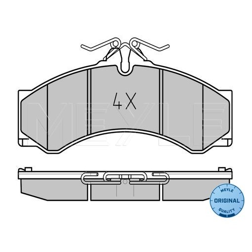 Слика на плочки MEYLE ORIGINAL Quality 025 290 7620 за Mercedes Sprinter 4-t Box (904) 414 - 143 коњи бензин