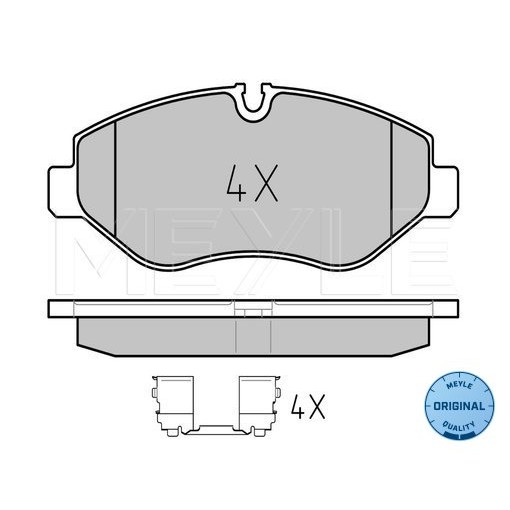 Слика на плочки MEYLE ORIGINAL Quality 025 291 9220 за Mercedes Sprinter 3-t Platform (906) 218 CDI (906.111, 906.113, 906.211, 906.213) - 184 коњи дизел