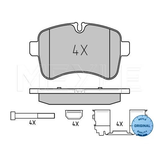 Слика на плочки MEYLE ORIGINAL Quality 025 292 3221 за камион Iveco Daily Box 2006 35C17 V, 35C17 V/P, 35S17 V, 35S17 V/P - 170 коњи дизел