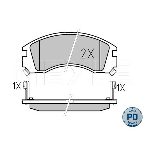 Слика на плочки MEYLE PD Quality 025 213 6315/PD за Mitsubishi Outlander (CW) 2.4 4WD - 170 коњи бензин