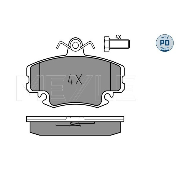 Слика на плочки MEYLE PD Quality 025 214 6318/PD за Renault 19 II Chamade 1.4 - 78 коњи бензин