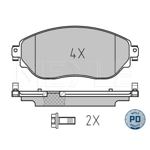 Слика на плочки MEYLE PD Quality 025 220 8718/PD за Renault Trafic 3 Box 1.6 dCi 120 - 120 коњи дизел