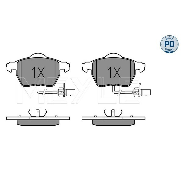 Слика на плочки MEYLE PD Quality 025 230 1820/PD за Audi A6 Avant (4B, C5) 2.4 - 165 коњи бензин