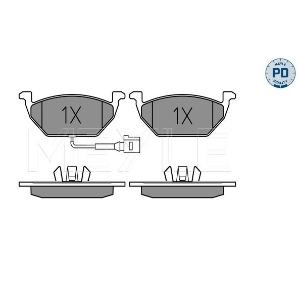 Слика на плочки MEYLE PD Quality 025 231 3119/PD за Skoda Octavia (1Z3) 1.6 - 102 коњи бензин