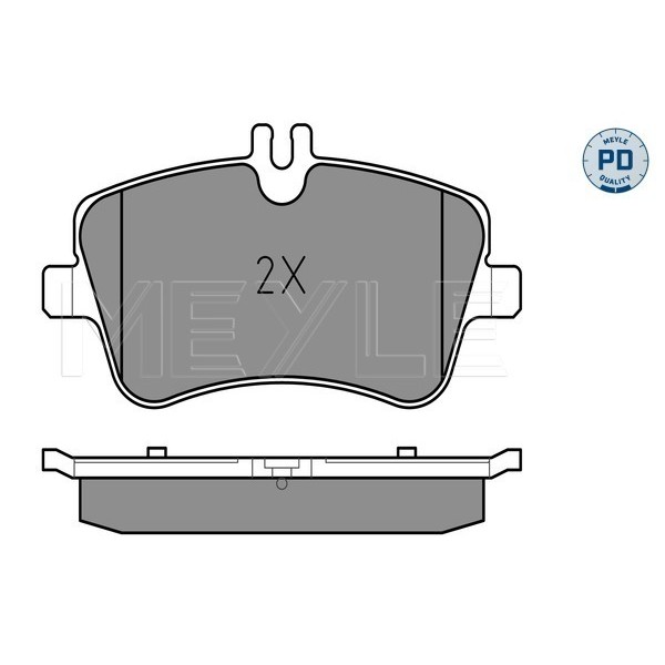 Слика на плочки MEYLE PD Quality 025 231 4419/PD за Mercedes C-class Estate (s203) C 200 CGI Kompressor (203.243) - 170 коњи бензин