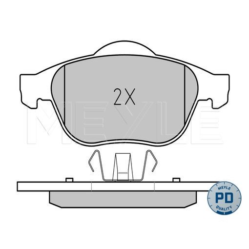 Слика на плочки MEYLE PD Quality 025 232 4518/PD за Renault Laguna 2 Grandtour (KG0-1) 2.0 16V - 133 коњи бензин