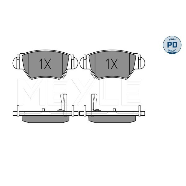 Слика на плочки MEYLE PD Quality 025 232 5817/PD за Opel Astra G Saloon 1.7 DTI 16V - 75 коњи дизел