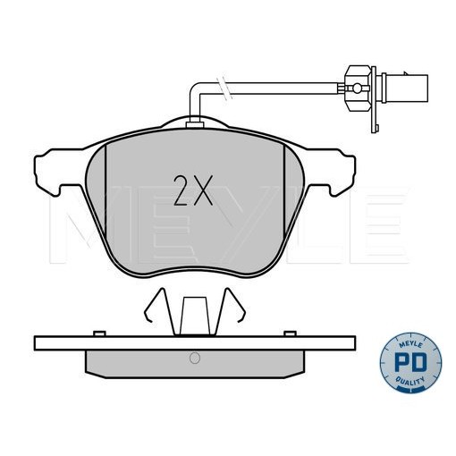 Слика на плочки MEYLE PD Quality 025 232 6920/PD за VW Sharan (7m) 2.0 - 115 коњи бензин