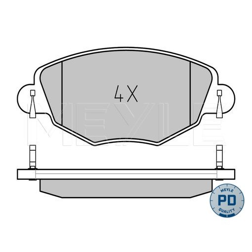 Слика на плочки MEYLE PD Quality 025 232 7918/PD за Ford Mondeo 3 Estate (BWY) 2.0 16V DI / TDDi / TDCi - 90 коњи дизел