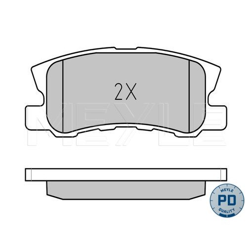 Слика на плочки MEYLE PD Quality 025 235 8216/PD за Mitsubishi Montero 3 (V60,V70) 2.5 TDi (V64W, V74W) - 99 коњи дизел