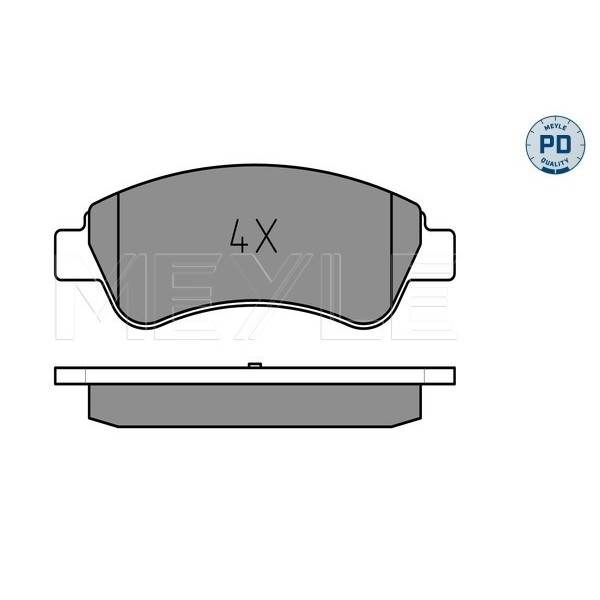 Слика на плочки MEYLE PD Quality 025 235 9919/PD за Peugeot 208 1.2 THP - 110 коњи бензин