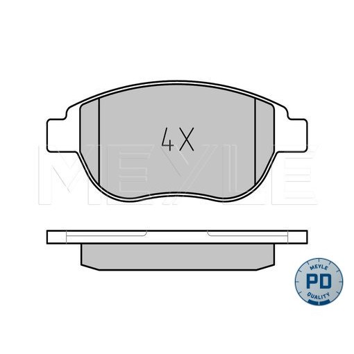 Слика на плочки MEYLE PD Quality 025 236 0019/PD за Peugeot 307 Estate (3E) 2.0 HDI 90 - 90 коњи дизел