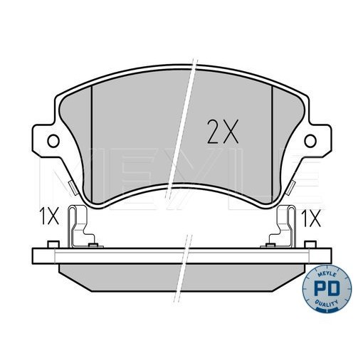 Слика на Плочки MEYLE PD Quality 025 237 6617/PD