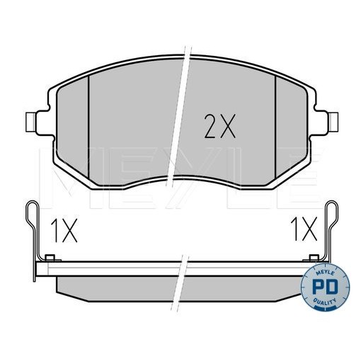 Слика на плочки MEYLE PD Quality 025 238 6517/PD за Subaru Legacy 4 Wagon (B13) 2.0 AWD - 138 коњи бензин