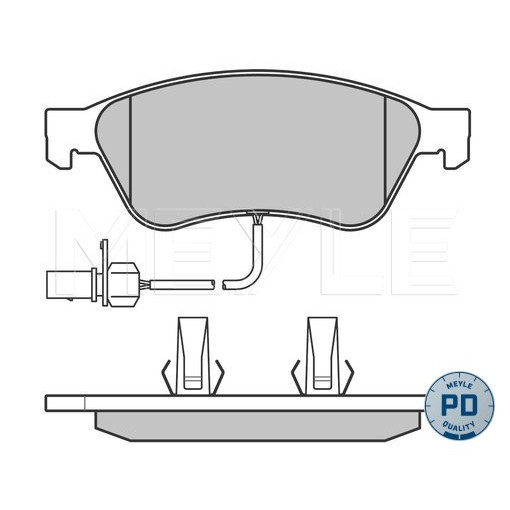 Слика на плочки MEYLE PD Quality 025 238 9620/PD за Audi A6 Avant (4F5, C6) S6 - 435 коњи бензин