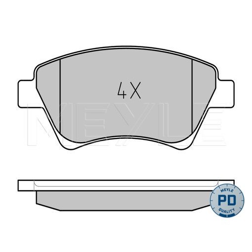 Слика на плочки MEYLE PD Quality 025 239 3018/PD за Renault Megane 2 Hatchback 1.6 16V (BM0C, CM0C) - 113 коњи бензин