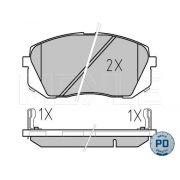 Слика 1 на плочки MEYLE PD Quality 025 245 0116/PD