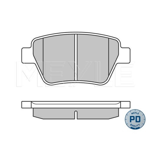 Слика на плочки MEYLE PD Quality 025 245 6317/PD за Audi A1 Sportback (8XA) 1.4 TFSI - 185 коњи бензин