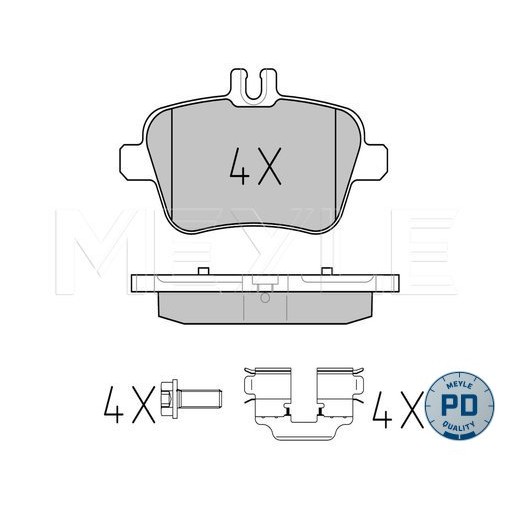 Слика на плочки MEYLE PD Quality 025 248 4818/PD за Mercedes GLA-class (x156) GLA 220 CDI (156.903) - 170 коњи дизел