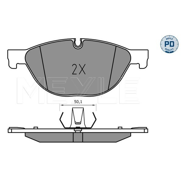 Слика на плочки MEYLE PD Quality 025 250 4519/PD за BMW 7 Series F 750 i xDrive - 449 коњи бензин