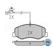 Слика 1 на плочки MEYLE PD Quality 025 251 7218/PD